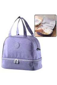 LeanToys Torba termiczna izolacyjna fioletowa 27cm