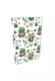 Bee-bee Notes A5 Soft Touch Leniwce Girls kratka