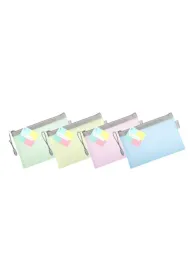 Biurfol Saszetka na zamek A6 EVA pastel mix (10 szt)