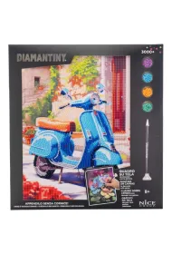 Alba Moli Diamentowa mozaika - Motocykl Retro 32x30cm