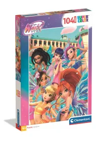 Puzzle 104 el. Maxi SuperColor. Winx Clementoni