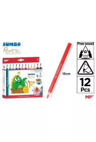 Mp Main Paper Kredki o��wkowe Jumbo 12 kolor�w