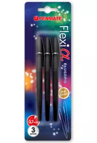 Penmate Dugopis Flexi Alpha czarny 3 szt.
