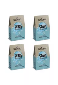 Naturo Soda oczyszczona do zastosowania w gospodarstwie domowym zestaw 4 x 500 g