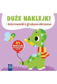 Du�e naklejki i kolorowanki z grubymi obrysami. ��w