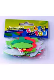 Craft with Fun Ozdoba dekoracyjna Kwiatki samoprzylepne z pianki