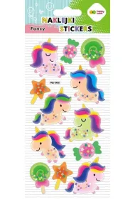 Happy Color Naklejki 3D FANCY - Glitter Unicorns, 90x210 mm