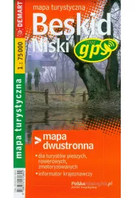 Beskid niski mapa turystyczna 1:75 000