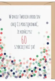 Karnet Urodziny 60