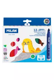 Milan Flamastry Maxi Super zmywalne 12 szt.