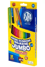 Astra Kredki owkowe trjktne Jumbo 12 szt.
