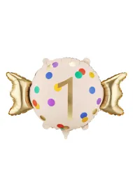 PartyDeco Balon foliowy Cukierek   1  , 61x37 cm, mix  1 op. / 1 szt.