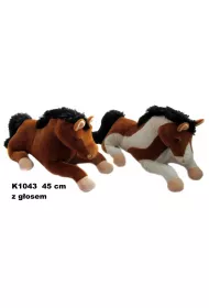 Pluszak Ko� z g�osem 45cm Le��cy SUN-DAY K1043