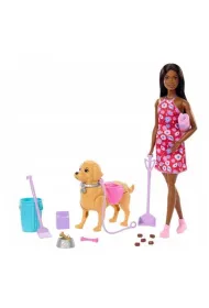Barbie Spacer z pieskiem czy�cioszkiem Mattel