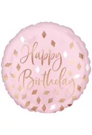 Amscan Balon foliowy Blush Birthday standard 43cm