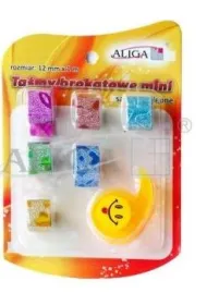 Aliga Tasiemki brokatowe mini samoprzylepne mix kolor�w 6 rolek TBS-0754-M*