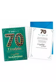 Kukartka Karnet Urodziny 70