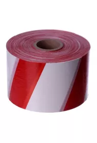 Pakart Ta�ma ostrzegawcza czerwono/bia�a 80mm x 100m