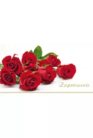 Stamp Zaproszenia Flowers nr 03 10 szt.