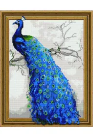 iPicasso Diamentowa mozaika 5D - Paw 40x50cm