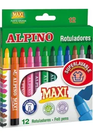 Alpino Flamastry Maxi 12 kolor�w