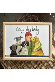 Alex Clark Podstawka pod laptopa LP18 Crazy Dog Lady Psiara