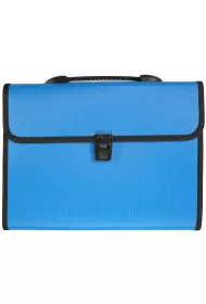 Titanum Teczka A4 z r�czk� 12 przegr�dek niebieska