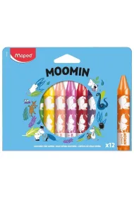 Kredki �wiecowe Muminki Jumbo 12 szt MAPED