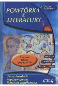 Powt�rka z literatury 3 LO Dwudziestolecie mi�dzywojenne Literatura wsp�czesna