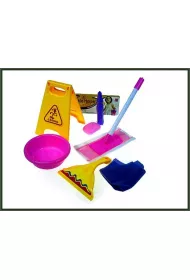 Zestaw do sprz�tania ze znakiem 9 cz�ci w worku Hipo