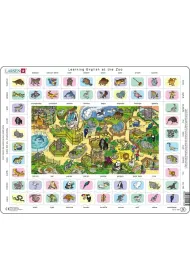 Puzzle maxi ramkowe 70 el. Learning English at the Zoo Larsen