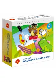Sowa mdra gowa. Zwierztka. Rysowanie, zmazywanie Alexander