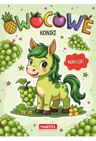 Kolorowanka z naklejkami Owocowe koniki