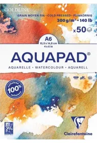 Clairefontaine Blok A6 akwarelowy aquapad 300g 50ark