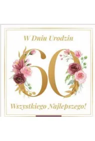 Art Nuvo Karnet kwadrat 60 urodziny damskie CK-04