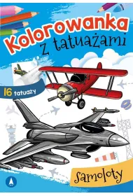 Kolorowanka z tatua�ami. Samoloty