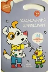 Kolorowana z naklejkami. Na wsi z pieskiem