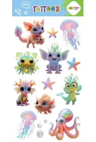 Tatua�e zmywalne Aqua Cuties HAPPY COLOR