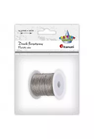 Drucik florystyczny 0,3 x 20 m srebrny TITANUM CRAFT-FUN SERIES