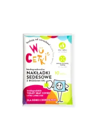 Wucetki Jednorazowe papierowe nak�adki na toalet� z wygodnymi brzegami XXL dla dzieci i doros�ych 10 szt.