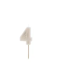 PartyDeco �wieczka urodzinowa 4 be� 6cm