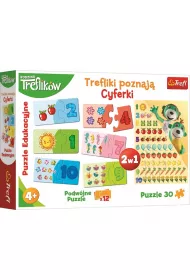 Puzzle edukacyjne 30 el. Trefliki poznaj� cyferki