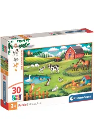 Puzzle 30 el. SuperColor. The Animal Farm Clementoni