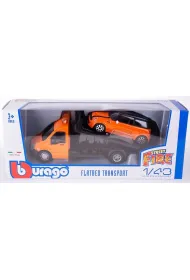 Street Fire Flat Transport Mini Cooper w skali 1:43 Bburago