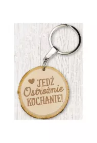 Kukartka Brelok Ekoart "Jed� ostro�nie kochanie!"