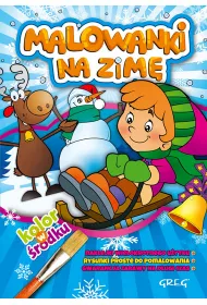 Malowanki z kolorowym wzorem na zim�