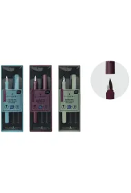 Interdruk Zestaw pi�ro wieczne + 2 naboje w etui Academy mix