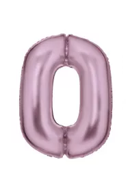 Amscan Balon foliowy cyfra 0 satynowa pastelowy r 86cm