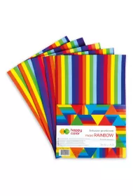Happy Color Arkusze piankowe RAINBOW Paski, A4, 5 arkuszy 5 szt.