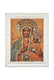 Obraz Haftowany Matka Bo�a Cz�stochowska 27,5x22cm